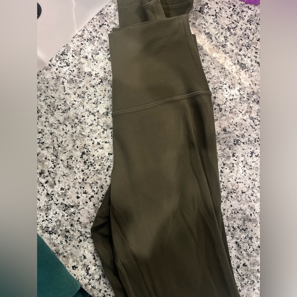 Lulu lemon olive green leggings